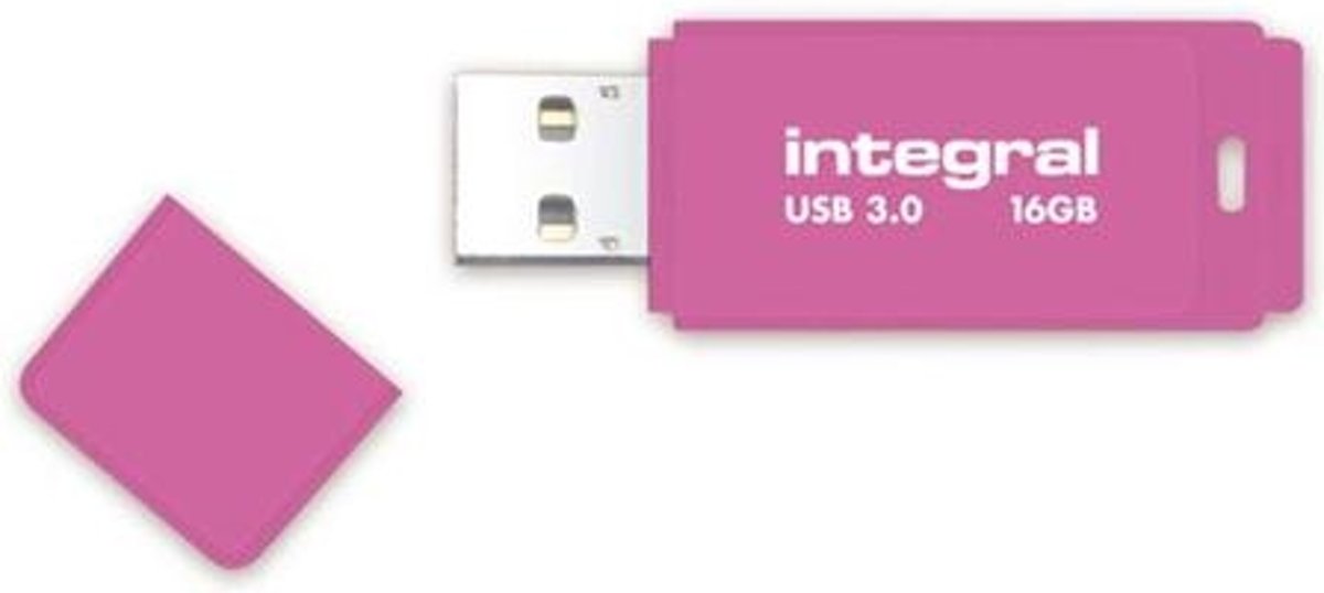 Integral Neon USB 3.0 16GB USB flash drive USB Type-A 3.2 Gen 1 (3.1 Gen 1) Roze