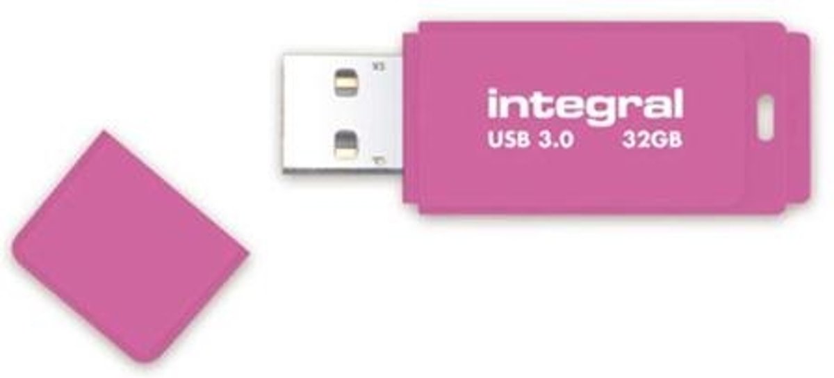 Integral Neon USB 3.0 32GB USB flash drive USB Type-A 3.0 (3.1 Gen 1) Roze