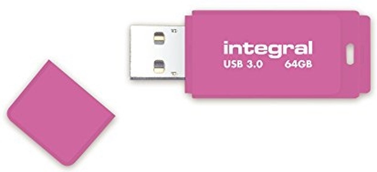 Integral Neon USB 3.0 64GB USB flash drive USB Type-A 3.0 (3.1 Gen 1) Roze