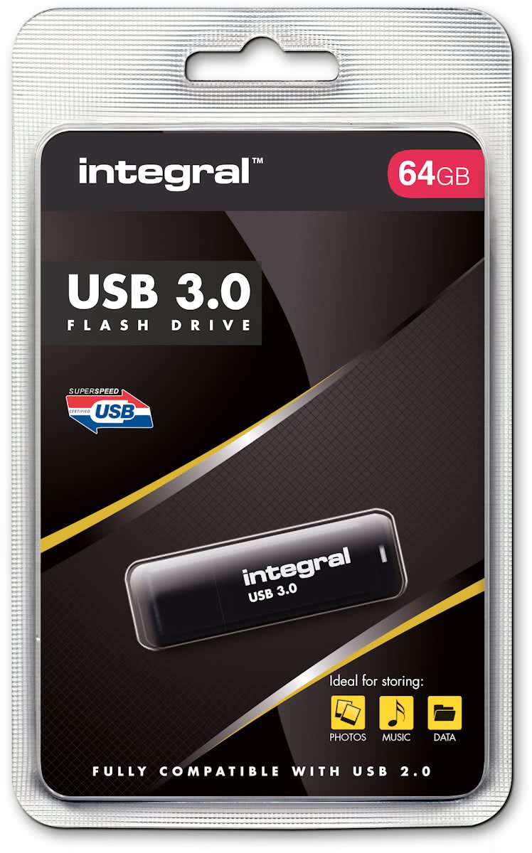 Integral Noir - USB-stick - 64 GB