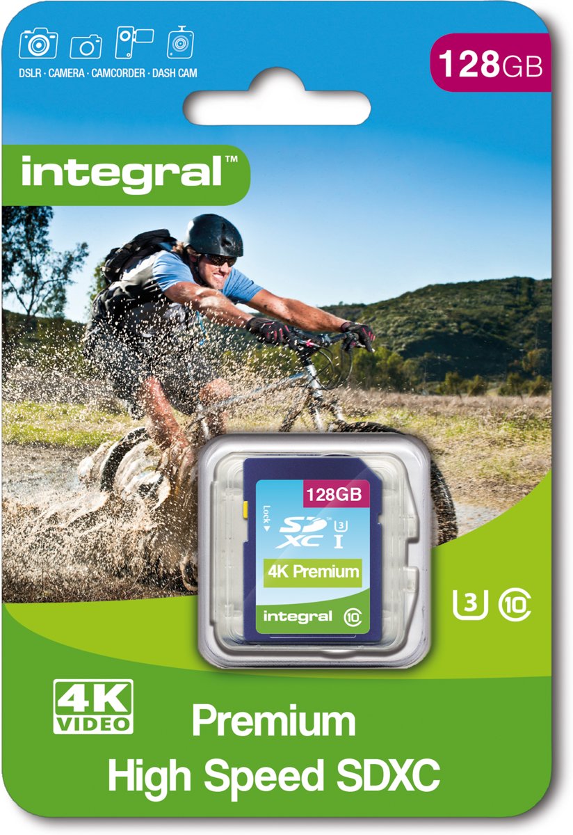 micro SD HC/XC UHS-I U3 kaart 128GB klasse 10