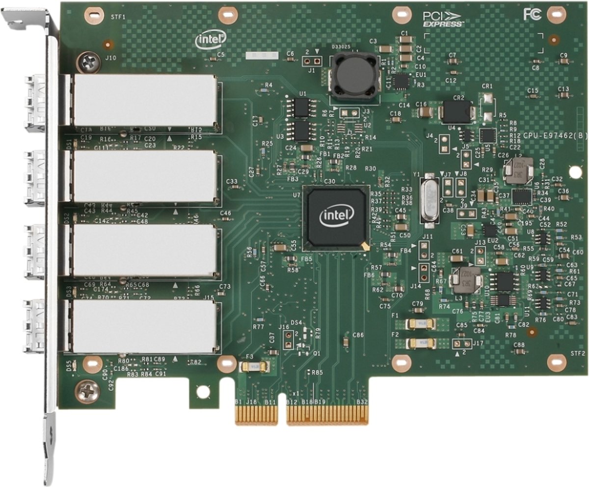 Intel I350-F4 Intern Ethernet 1000Mbit/s netwerkkaart & -adapter