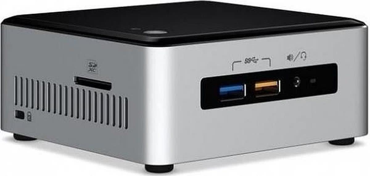 Intel NUC6I3SYH BGA1356 2.3GHz i3-6100U UCFF Zwart, Zilver