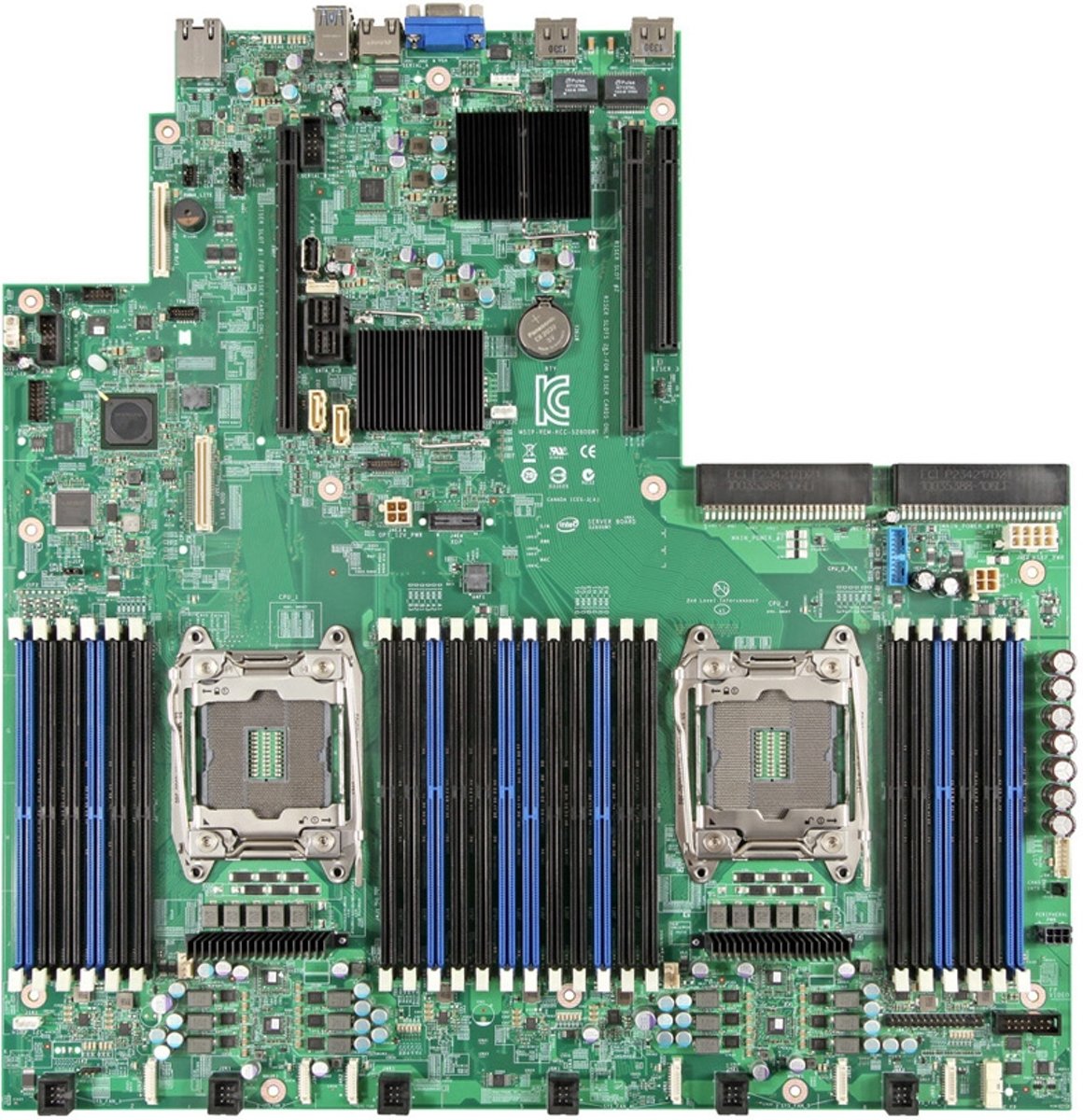 Intel S2600WT2R server-/werkstationmoederbord LGA 2011-v3 Intel® C612