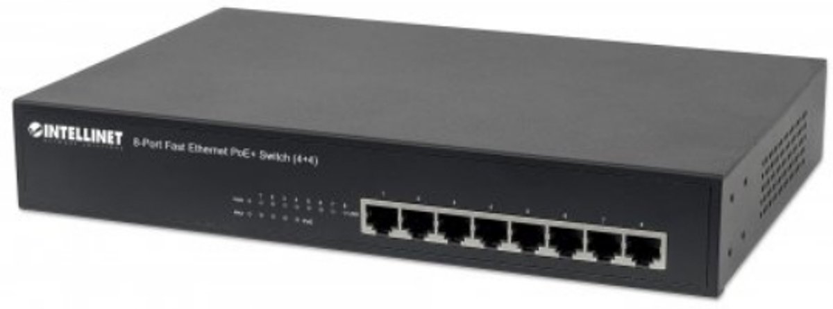 Intellinet 561075 netwerk-switch Managed Fast Ethernet (10/100) Zwart Power over Ethernet (PoE)