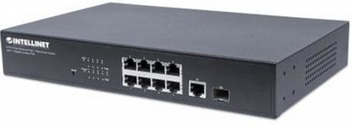 Intellinet 561358 Beheerde netwerkswitch Fast Ethernet (10/100) Power over Ethernet (PoE) 1U Zwart netwerk-switch