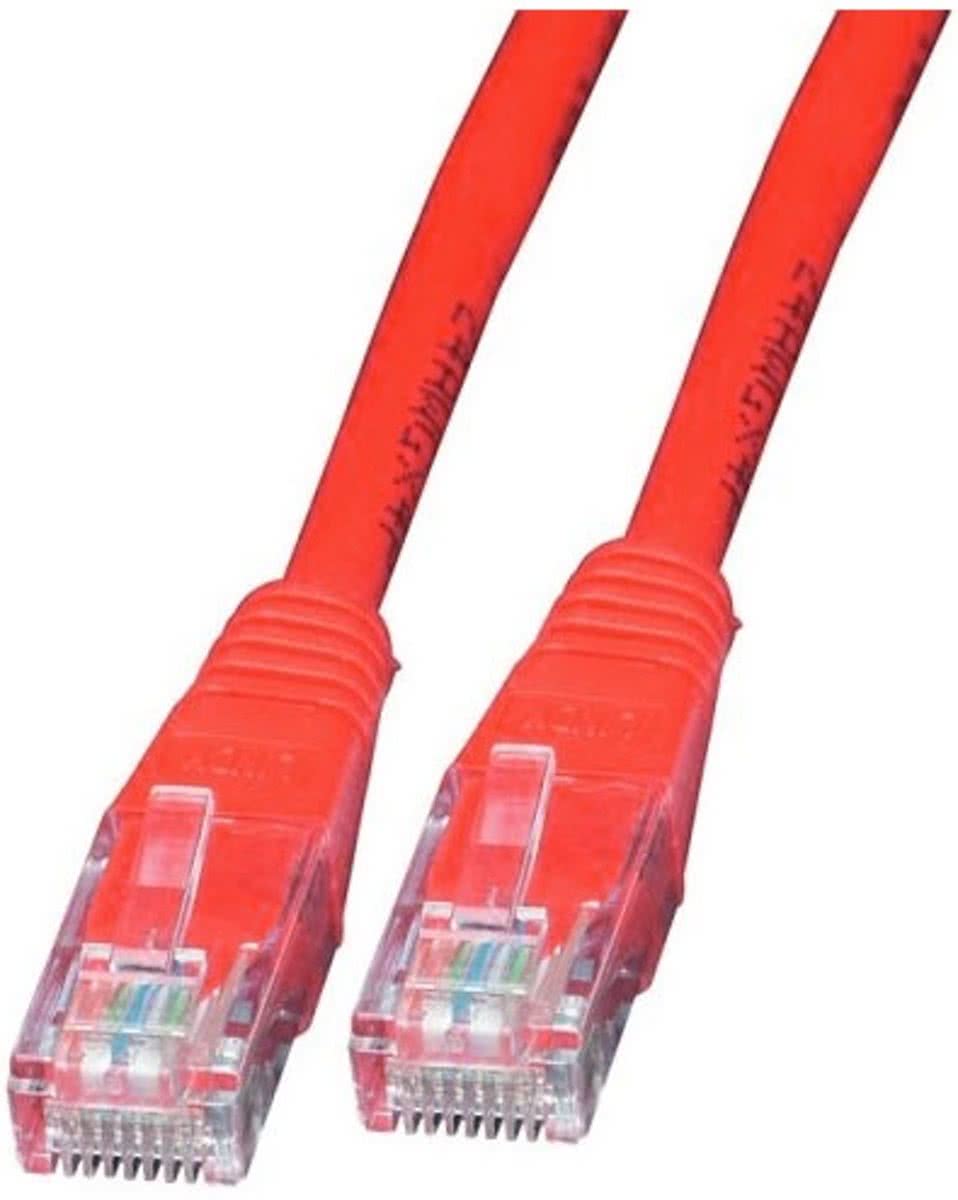 Intellinet Cat6 UTP, 0.5m 0.5m Cat6 U/UTP (UTP) Rood netwerkkabel