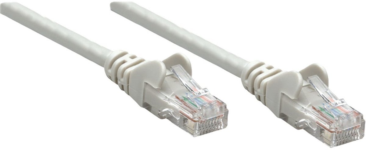 Intellinet RJ-45 M/M, 10m netwerkkabel Cat6 U/UTP (UTP) Grijs