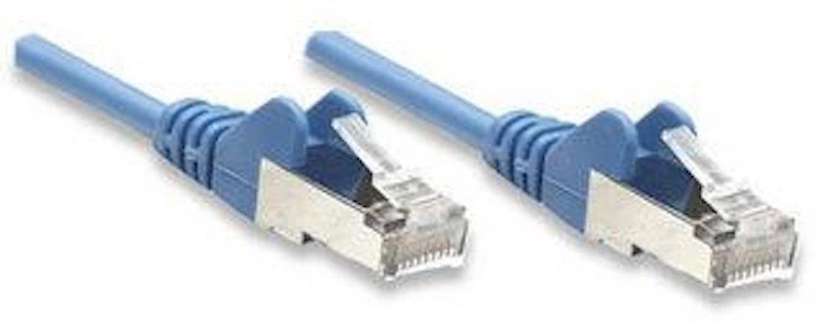 Intellinet UTP-kabels Network Cable, Cat5e, SFTP, 2x RJ-45, 3 ft. (1.0 m), Blue