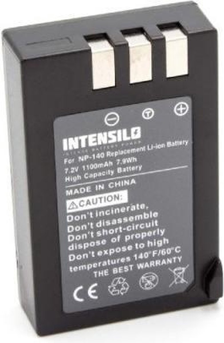 Intensilo Camera accu compatibel met Fujifilm NP-140 / 1100 mAh