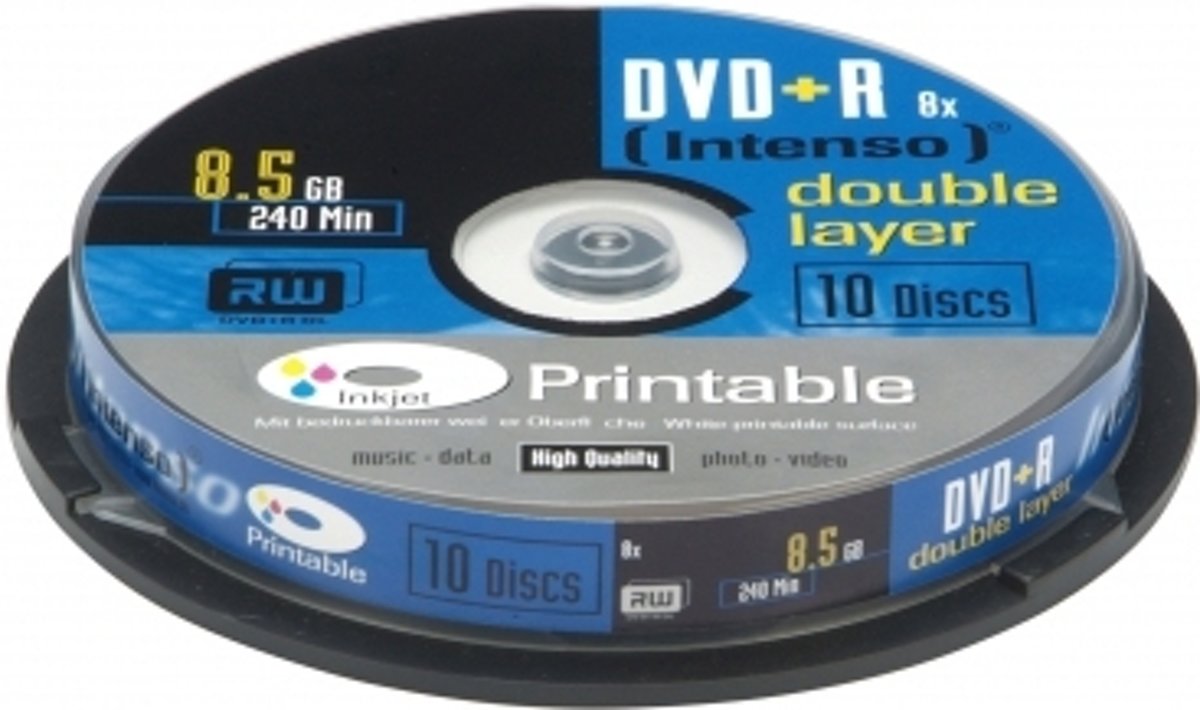 Intenso 1x10 DVD+R 8,5GB 8x Speed