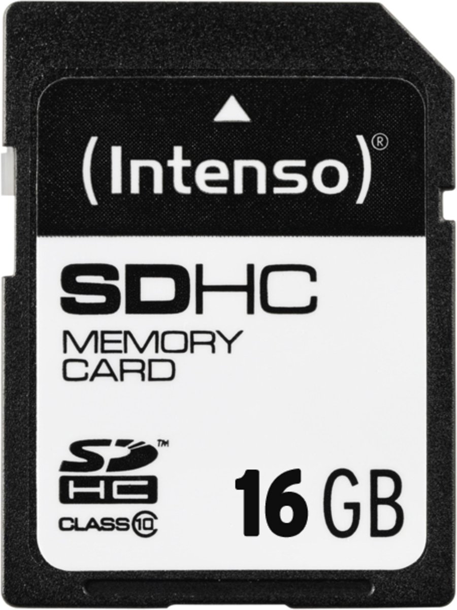 Intenso 16GB SDHC Class 10 SD-Karte - Geheugenkaarten