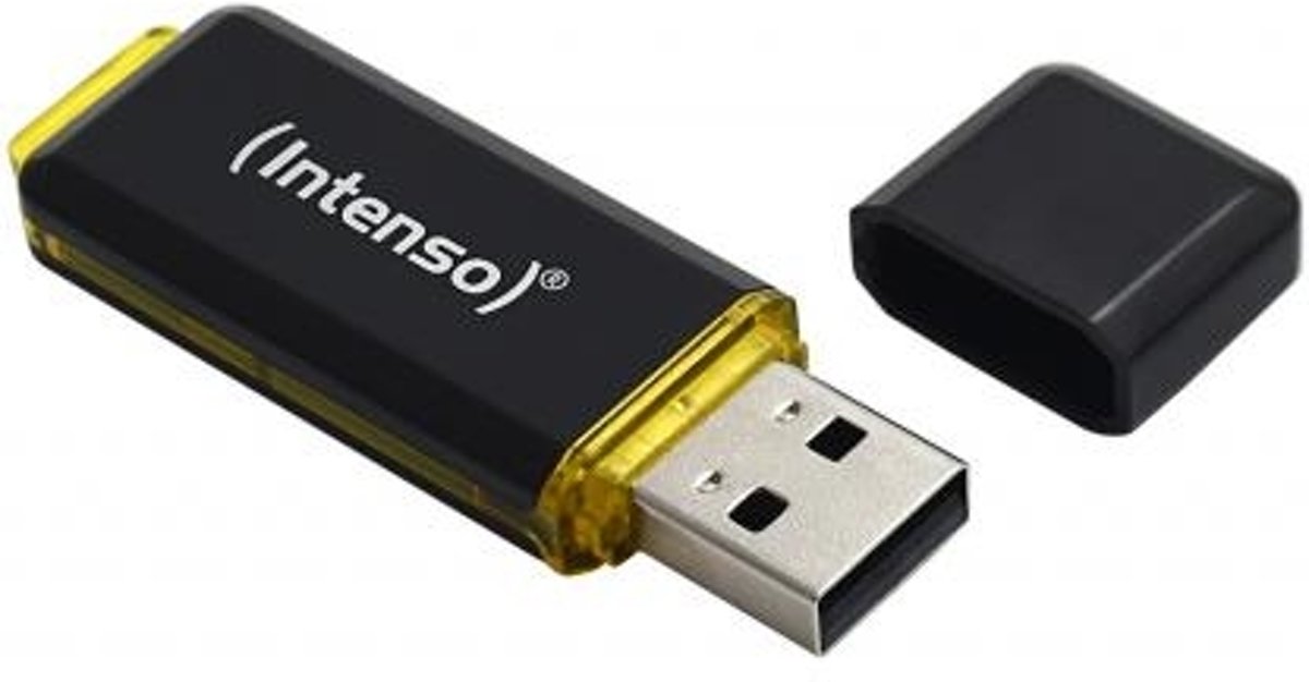 Intenso High Speed Line USB flash drive 128 GB USB Type-A 3.0 (3.1 Gen 1) Zwart, Geel