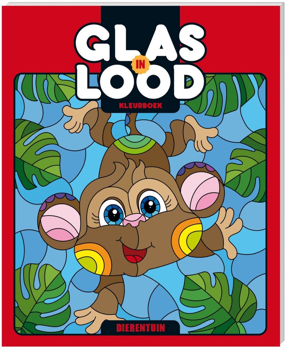 Kleurboeken glas-In-Lood - Dierentuin