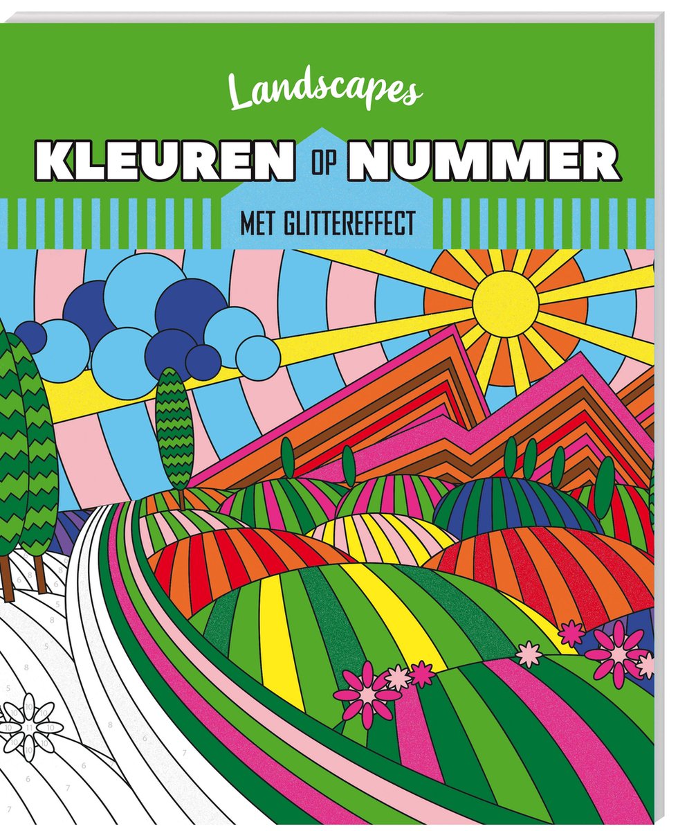 Kleuren op nummer Kleurboek Landscapes