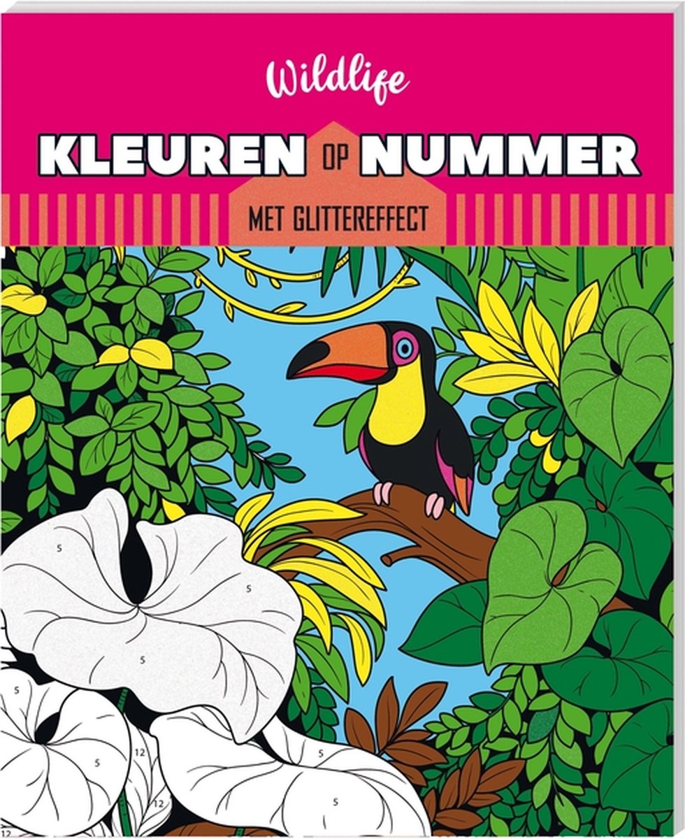 Kleuren op nummer Kleurboek Wildlife