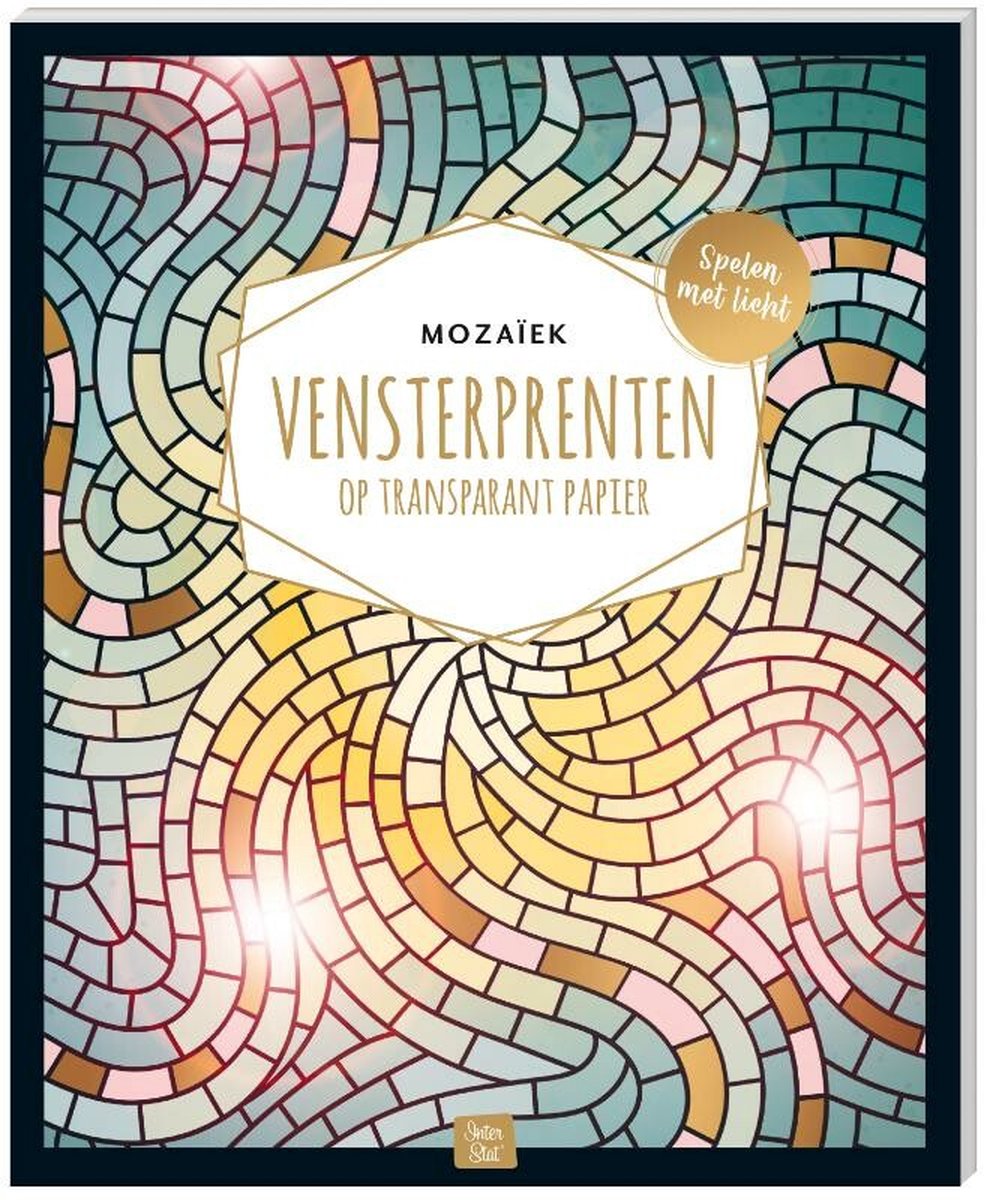 Vensterprenten op transparant papier - Mozaiek