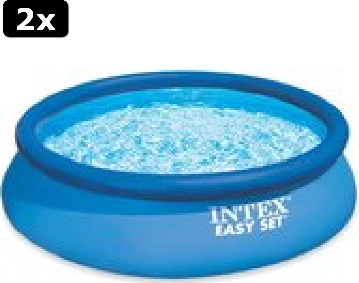 2x INTEX Zwembad Easy Set 366x76 cm 28130NP (zonder filterpomp)