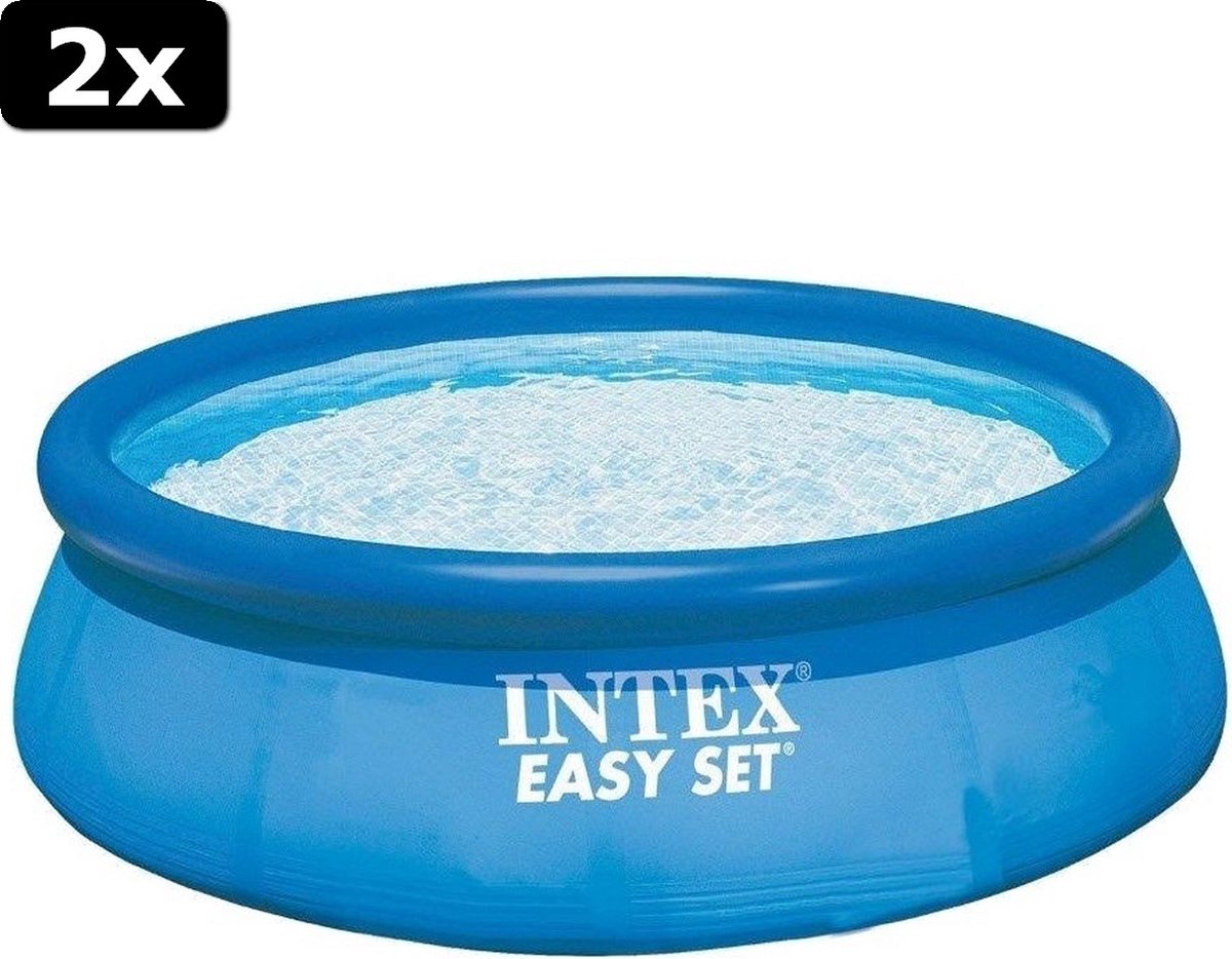 2x Intex 28120NP Easy Set Zwembad 305 x 76 cm Zonder Pomp