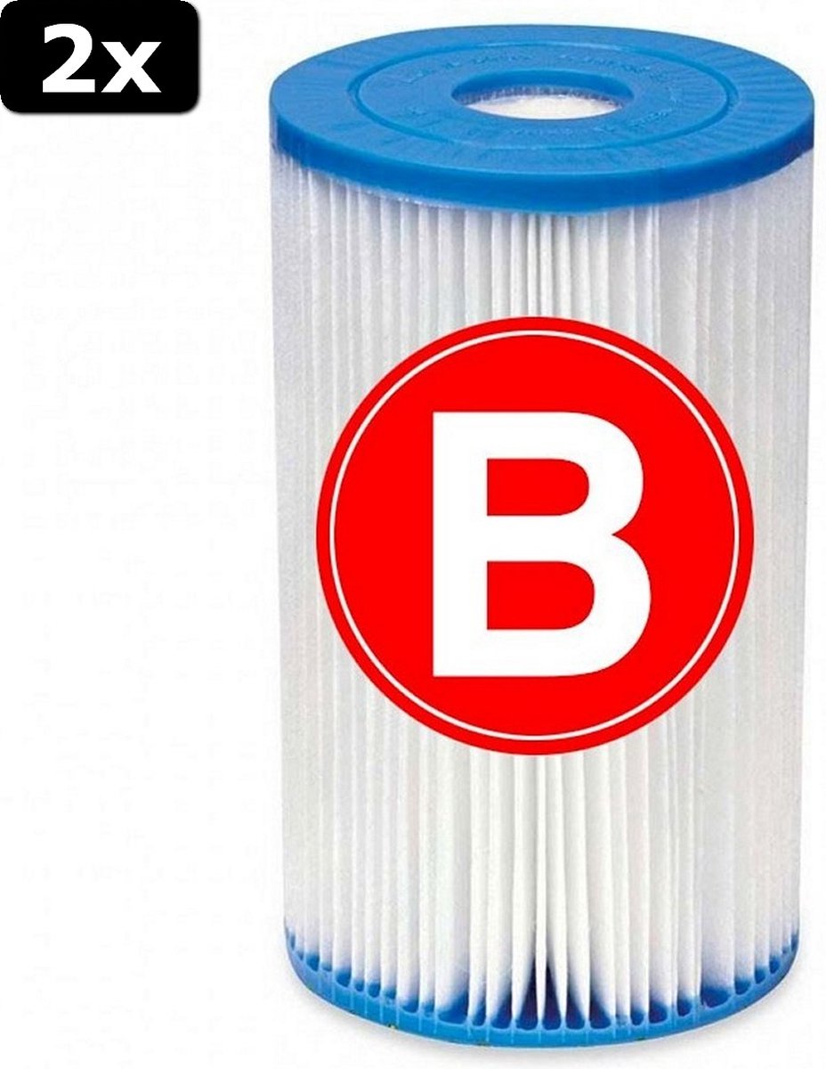 2x   29005 Filter Cartridge Type B Filter voor Zwembad