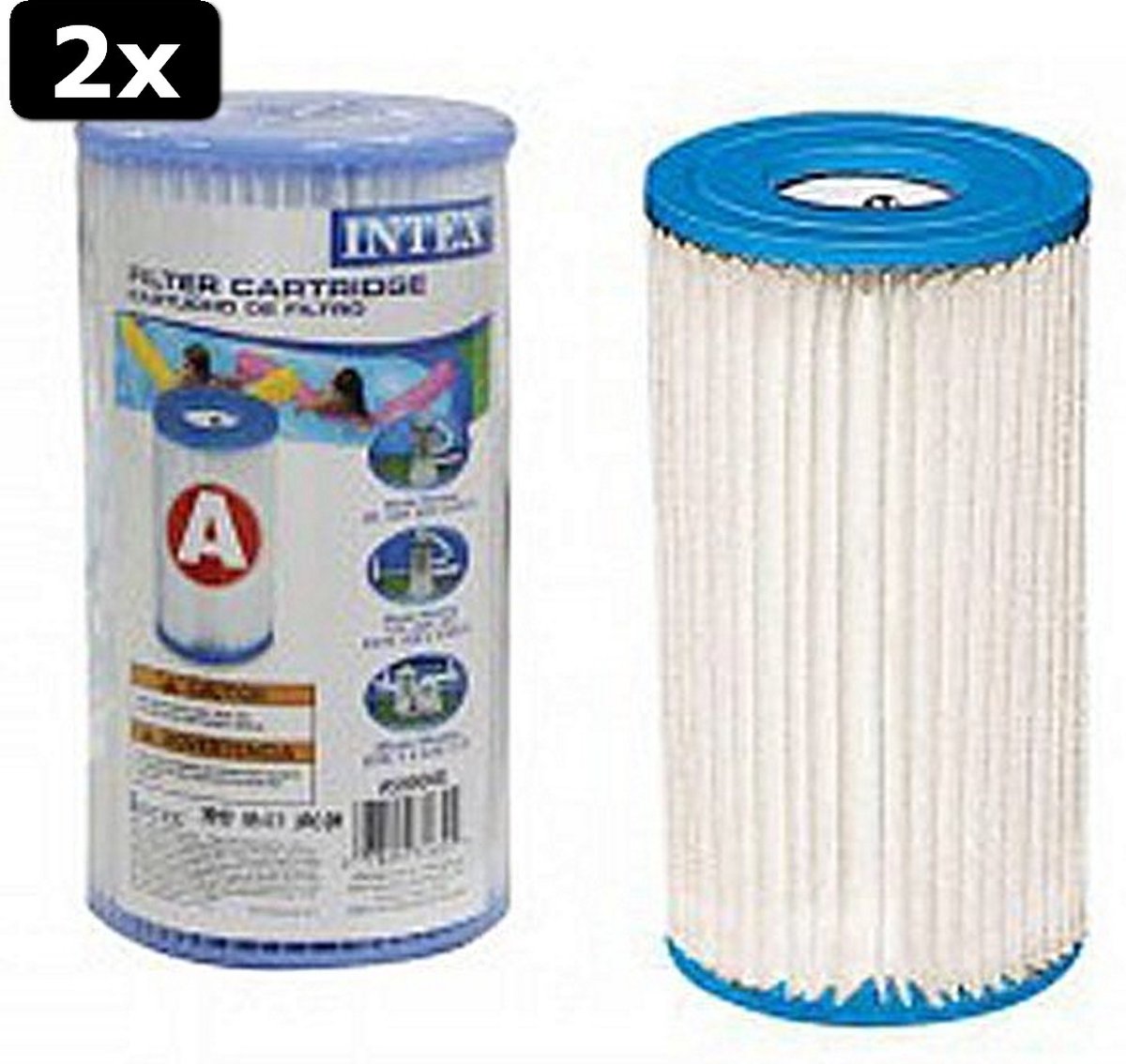2x   59900 Filter Cartridge Type A voor Zwembad 244/305/366 cm