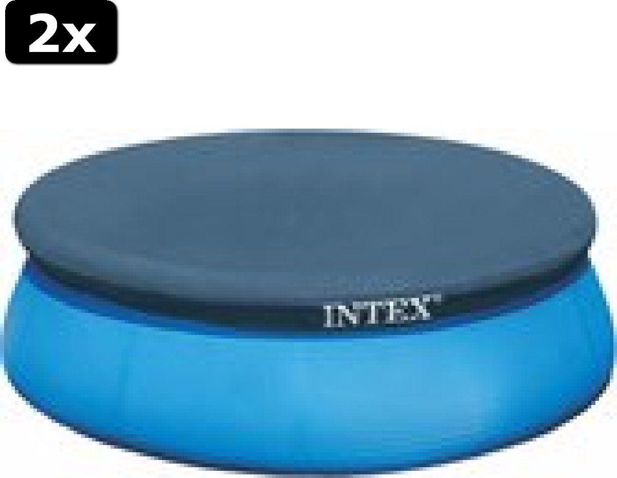 2x Intex Easy Set Zwembad Afdekzeil - Rond - √ò 305 cm