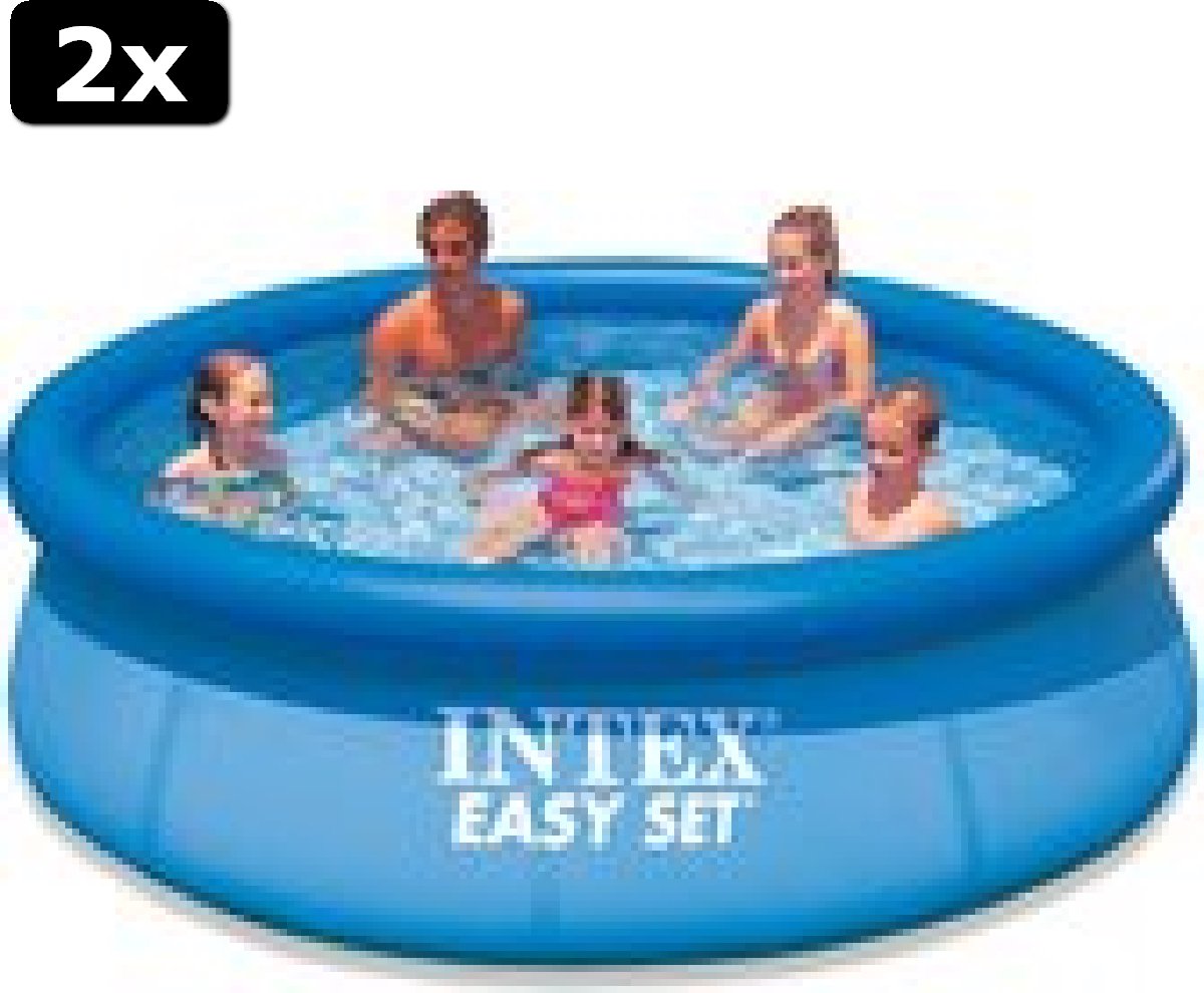 2x Intex Easy set Zwembad - Opblaaszwembad - √ò 305 x 76 cm - Rond