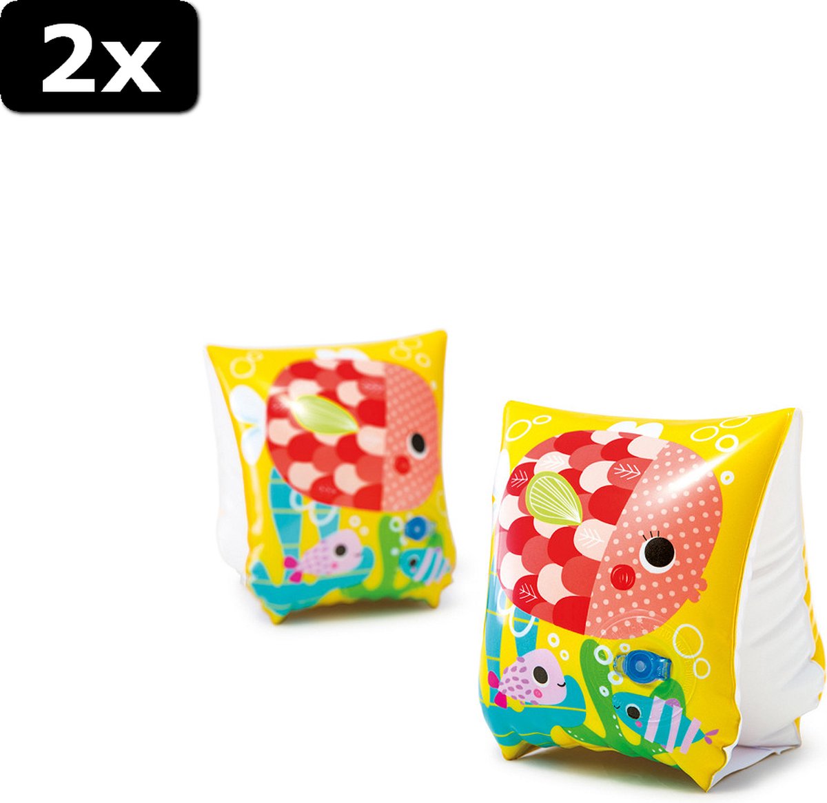 2x Intex armbandjes Tropical Buddies 23x15cm 3 tot 6 jaar