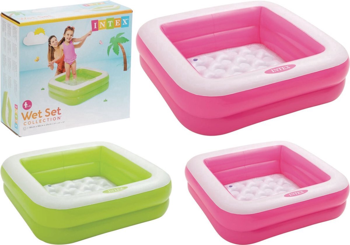   - Play Box Pool - Roze - 85x85x23 cm