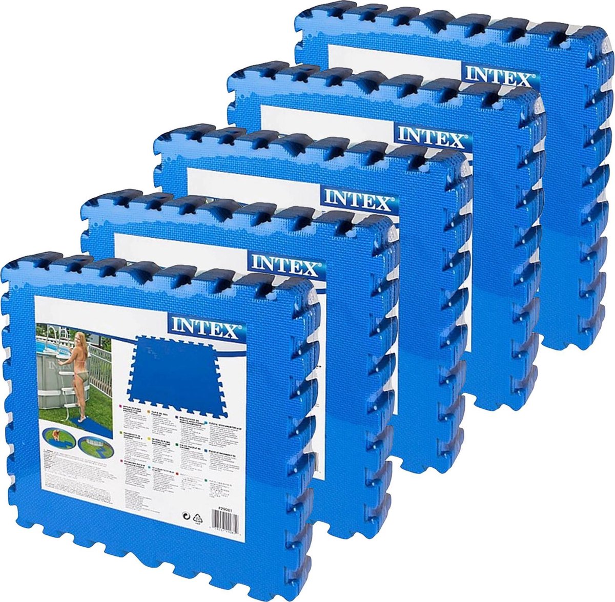 Intex - zwembad tegels - blauw - 50 x 50 cm - 40 tegels - 10 m2 - zwembad ondertegels