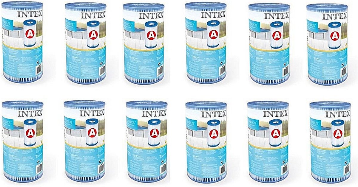   29000 Filter Cartridge Type A 12 Stuks voor Zwembad 244/305/366 cm