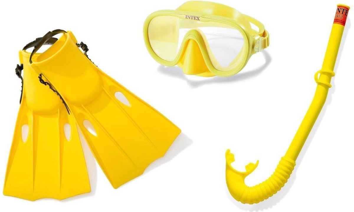 Intex 55655 Master Class Snorkelset 4-delig Geel