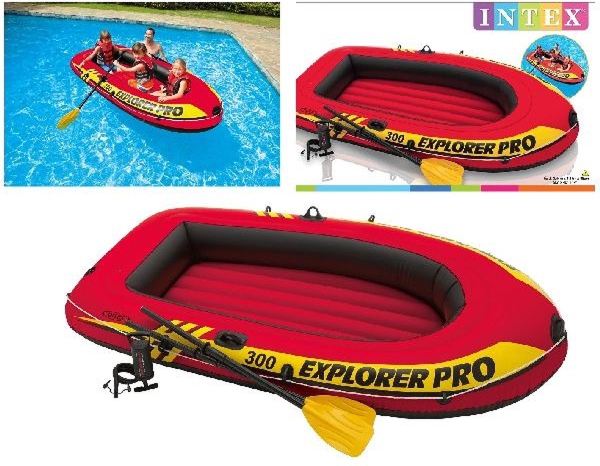 Intex 58358NP Explorer Pro Boot 300 Set met Peddels