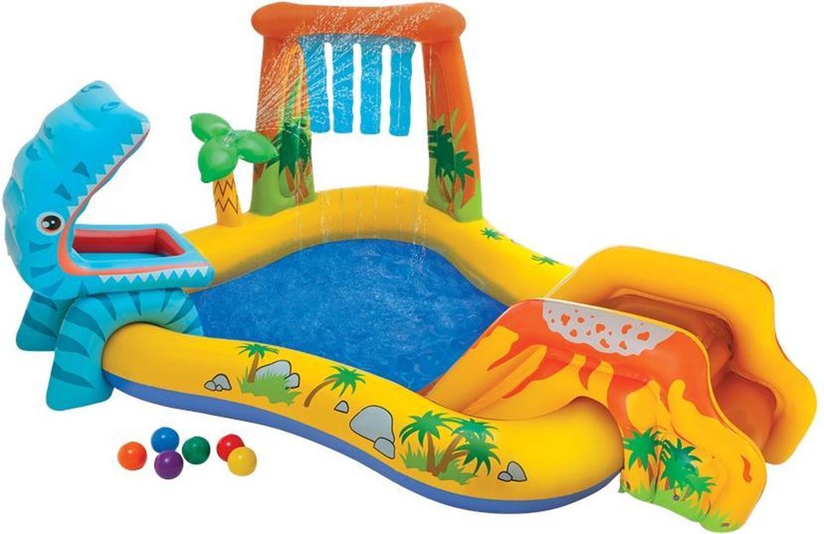 Intex Dinoland speelparadijs zwembad 249 x 191 x 109 cm