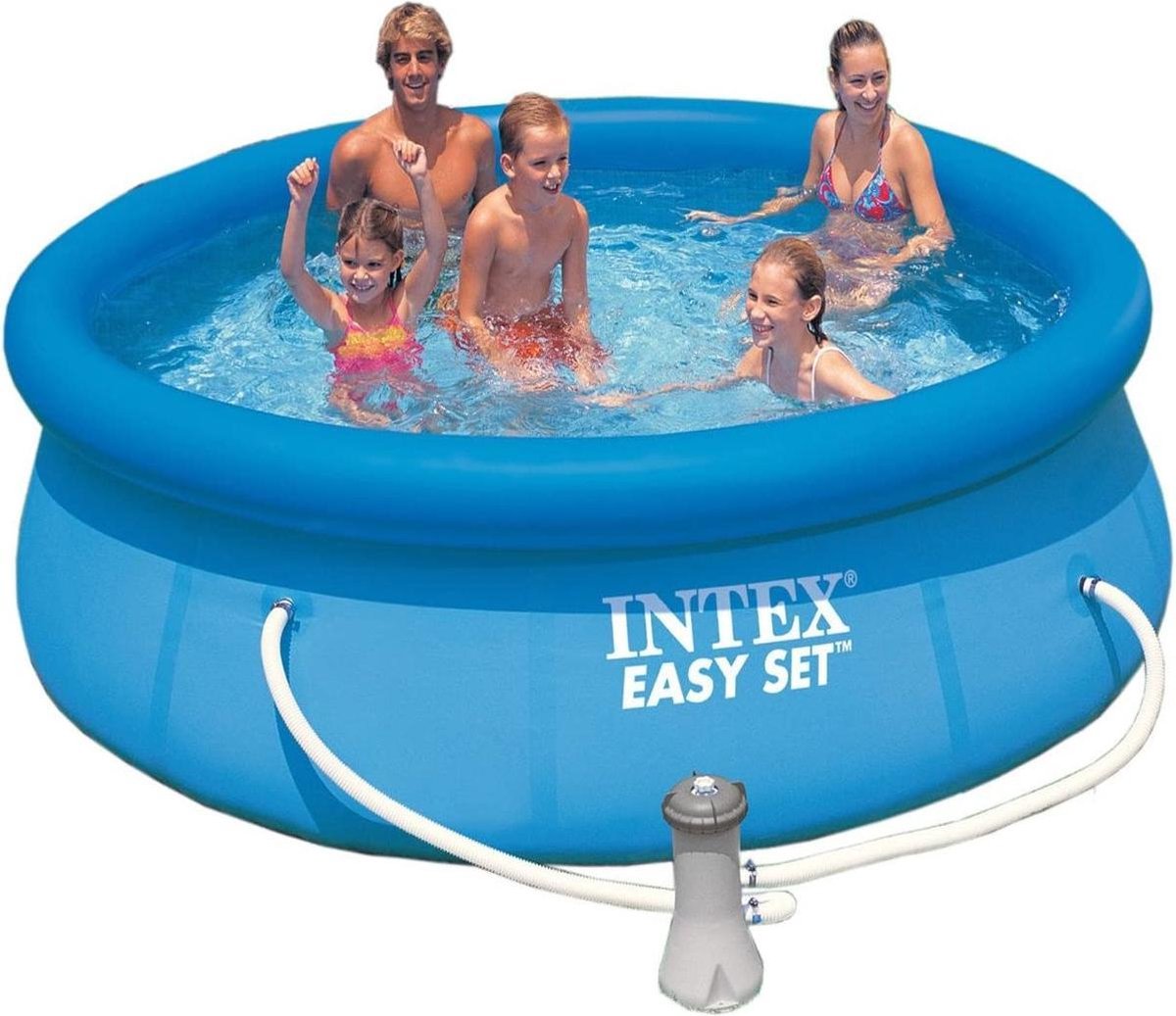 Intex Easy Set 457 x 84 cm inclusief filterpomp.ZWEMBAD bestway onderhoud. schoonmaken