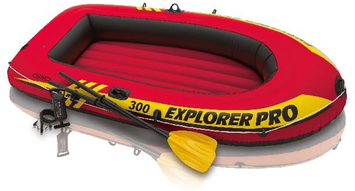 Intex Explorer Pro 300 Set - Opblaasboot Inclusief peddels en pomp