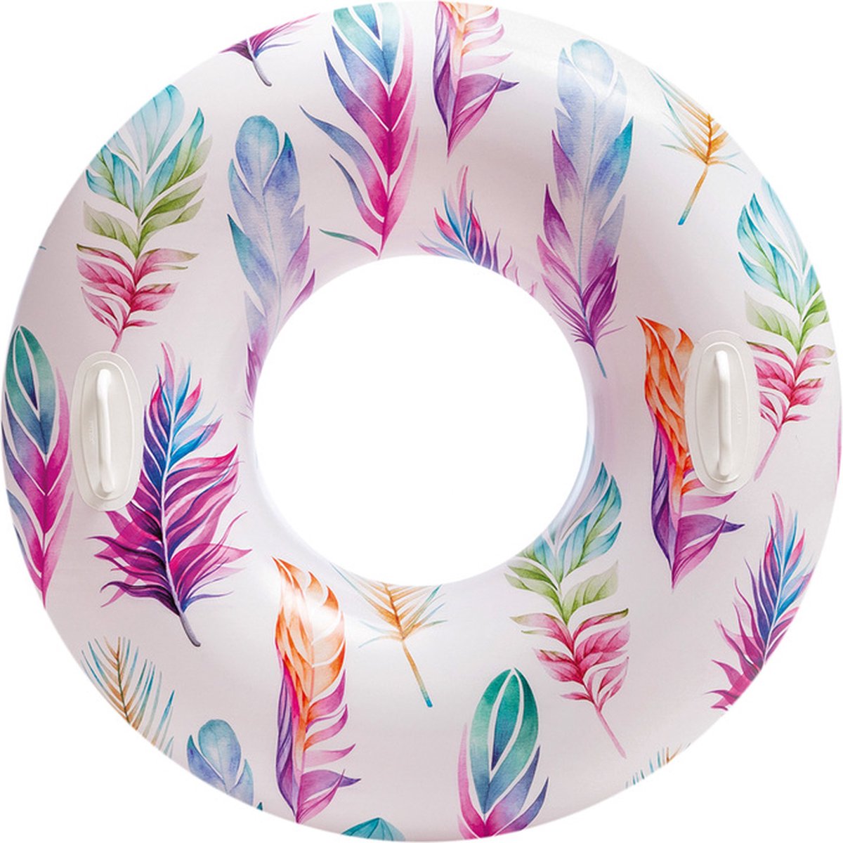   Fashion Zwemring Bladeren 97 CM - Zwemband - Luchtbed Zwembad - Strand Luchtbed - Lounge inclusief handvaten