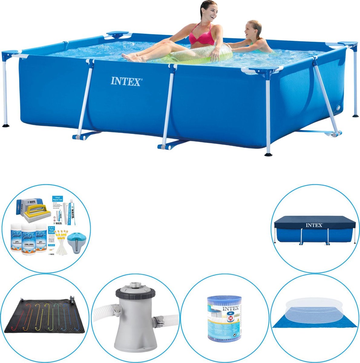   Frame Pool Rechthoekig 220x150x60 cm - Zwembad Plus Accessoires