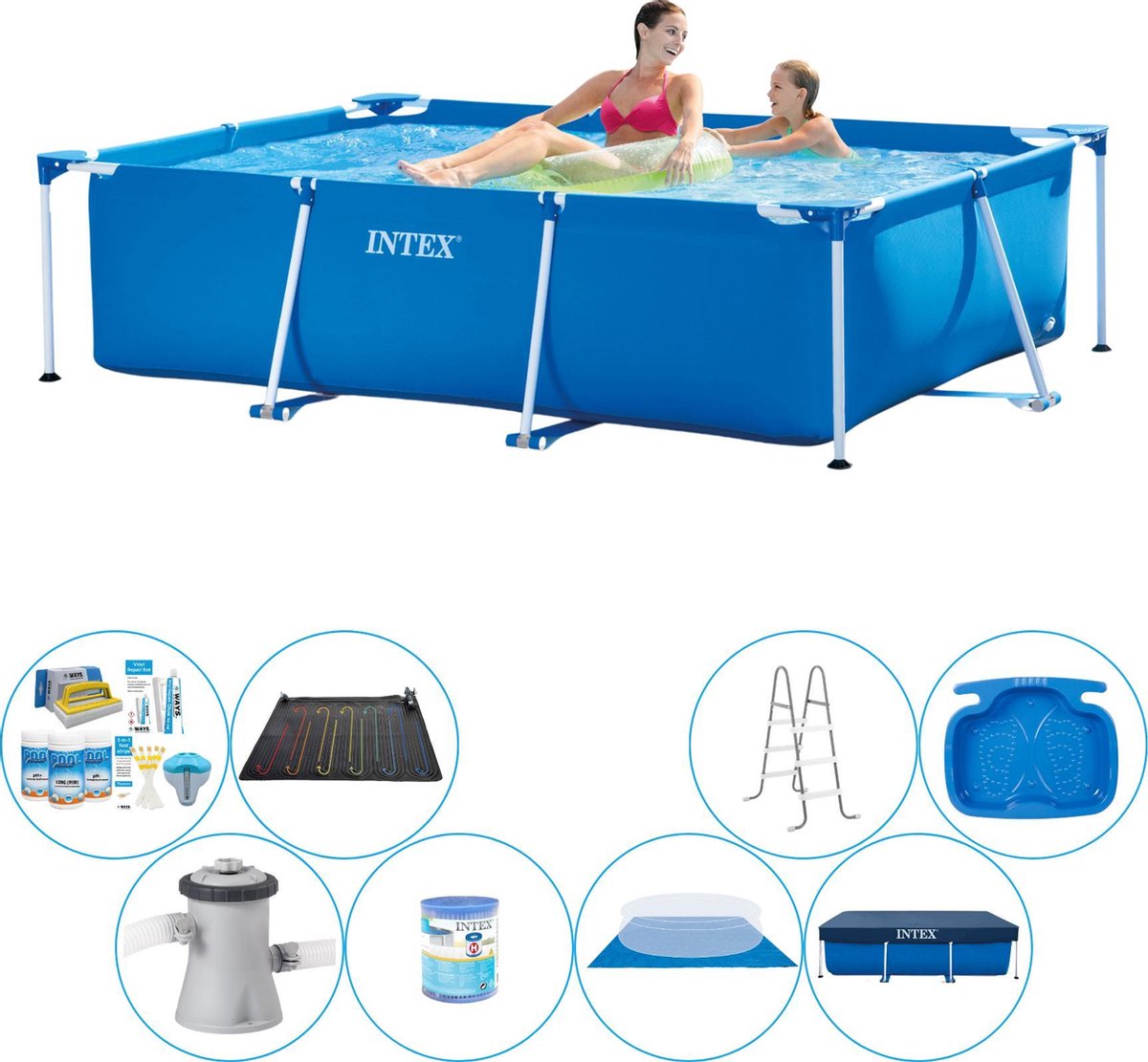   Frame Pool Rechthoekig 220x150x60 cm - Zwembad Super Deal