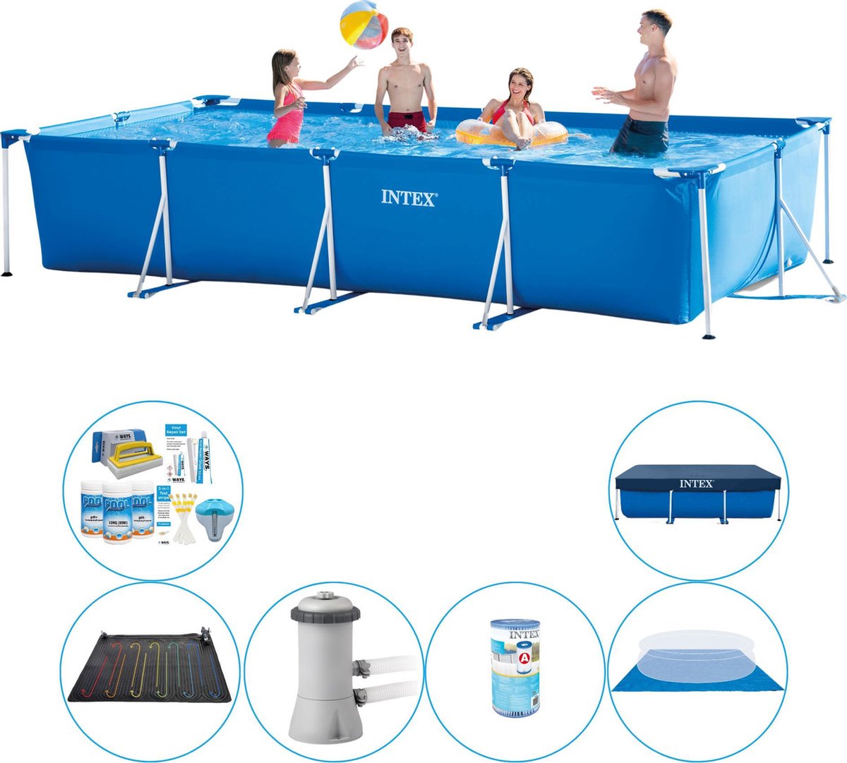   Frame Pool Rechthoekig 450x220x84 cm - Zwembad Plus Accessoires