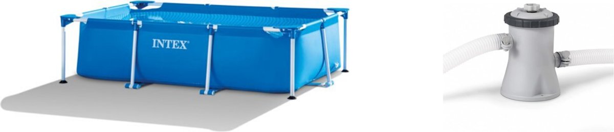   Frame Pool Zwembad + Pomp - Duo deal - 220 x 150 x 60 cm