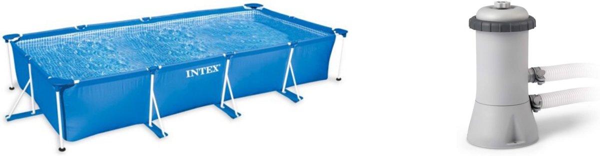   Frame Pool Zwembad + Pomp - Duo deal - 450 x 220 x 84 cm