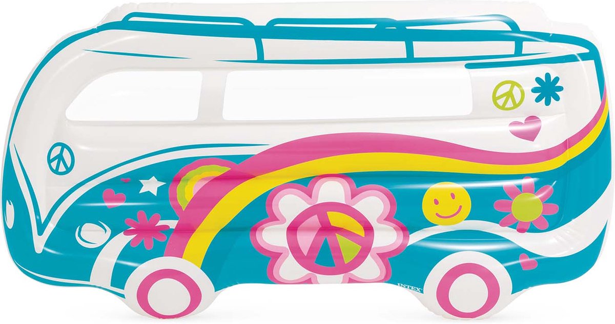   Groovy Van Float - 178 x 91 x 23 cm - Opblaasbare Zwemfloat - Multicolor