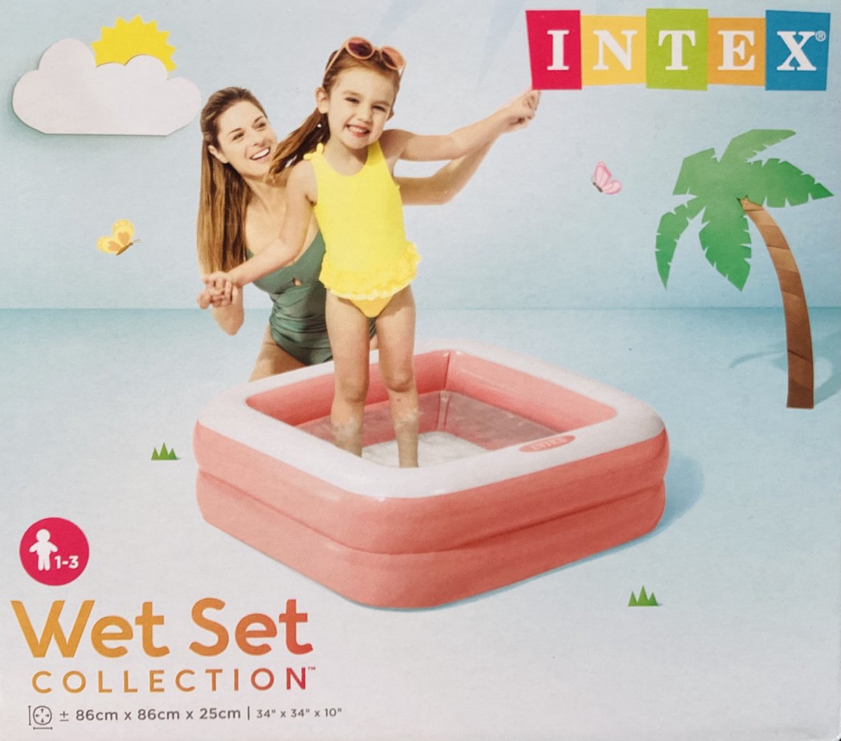   Kinderzwembad Roze - 85x85x23cm