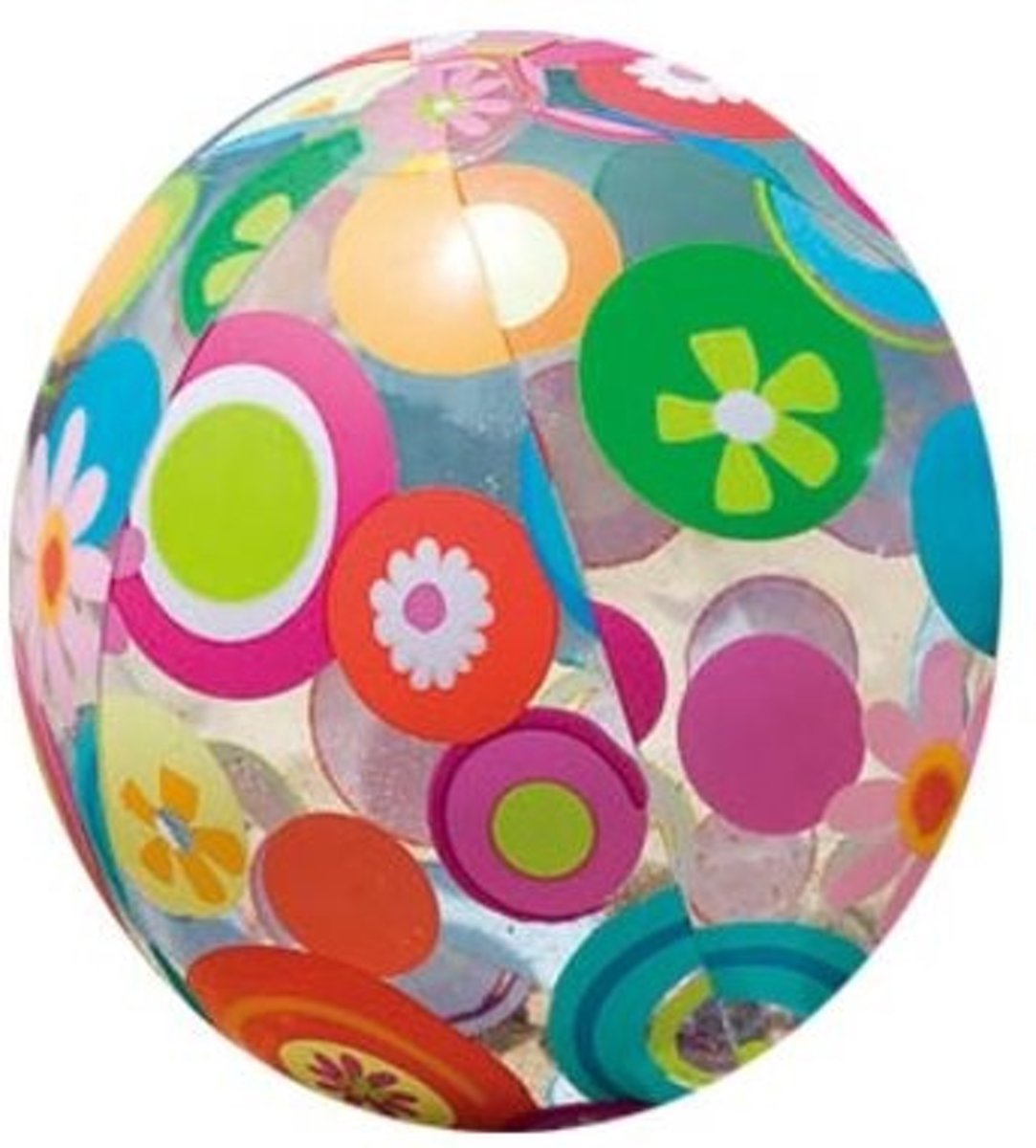 Intex Lively Strandbal Bloemen 61 centimeter