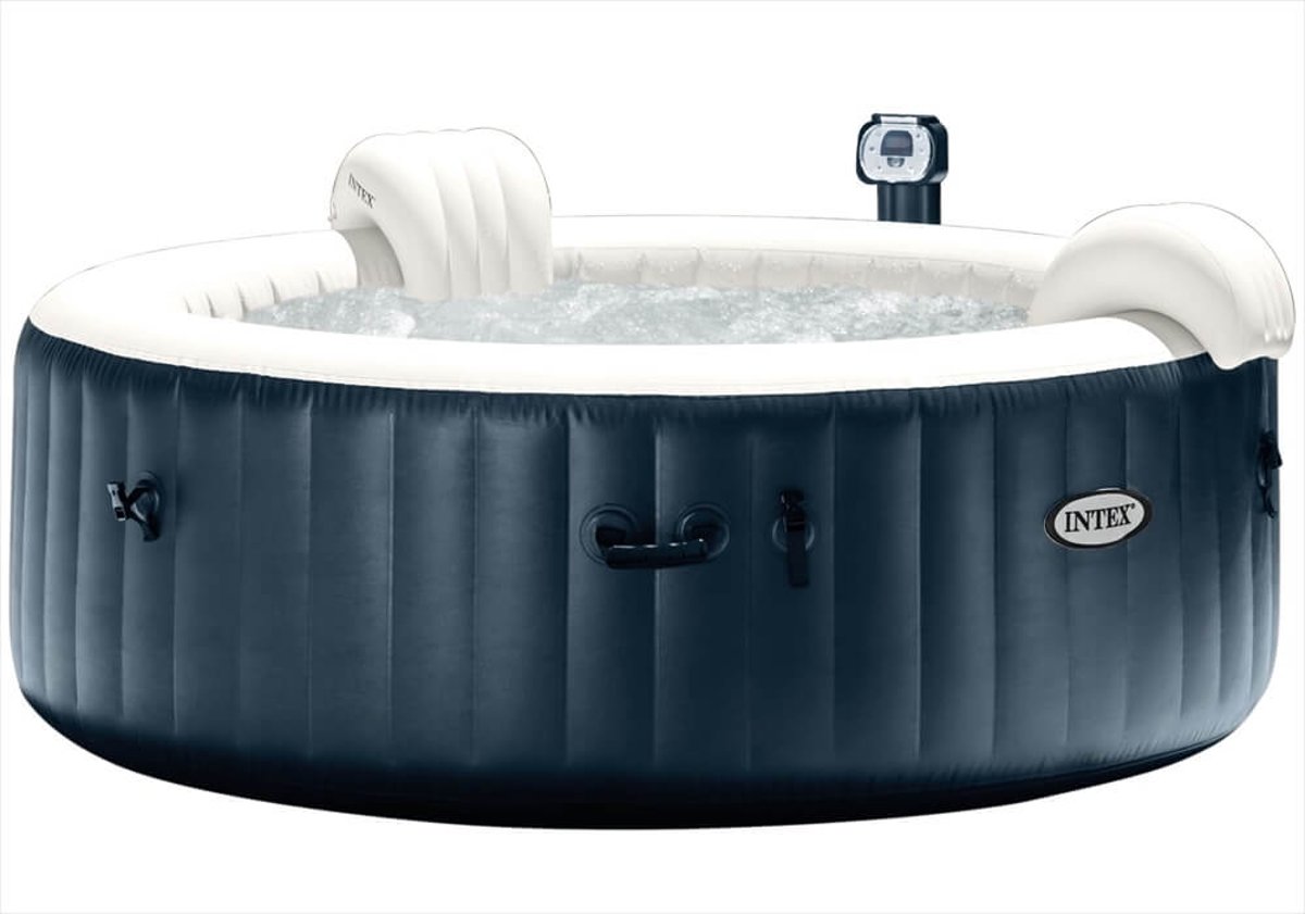   Navy Bubble Jacuzzi met hardwatersysteem