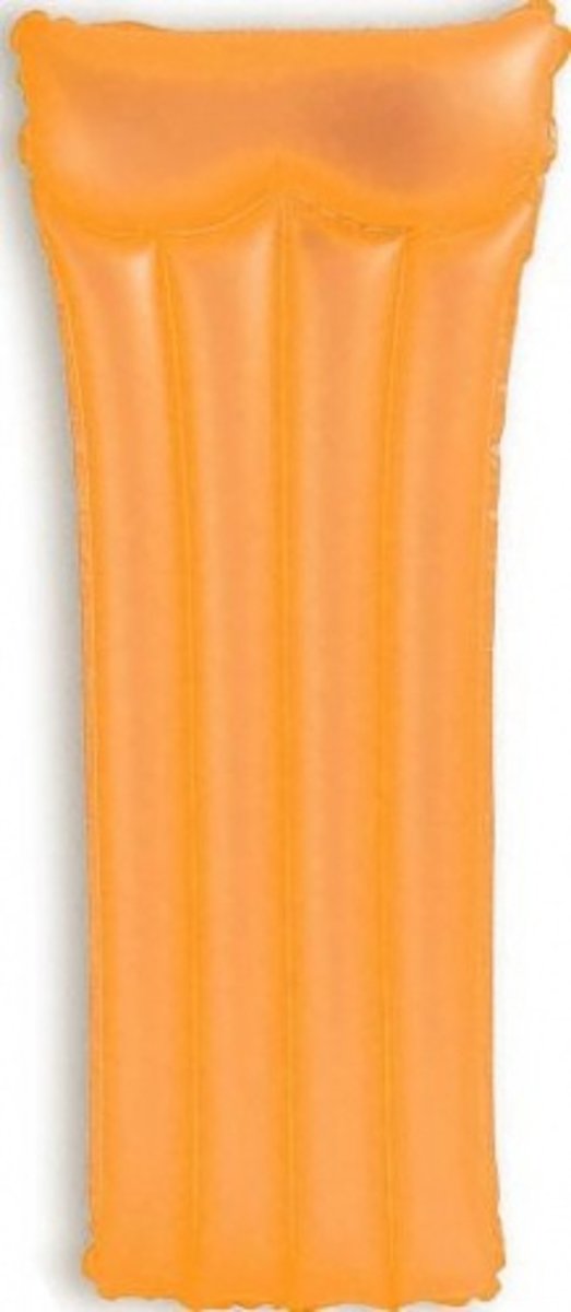 Intex Neon frost luchtbed 183 x 76 cm oranje