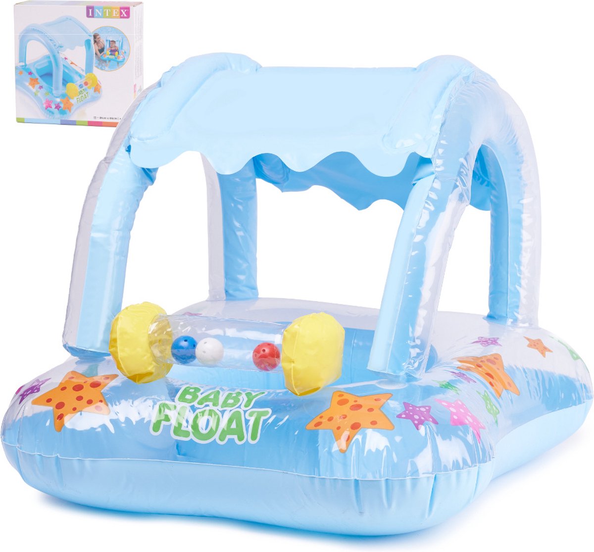 Intex Opblaasbaar boot - Baby float - Dak - 60CM X 64CM X 50CM