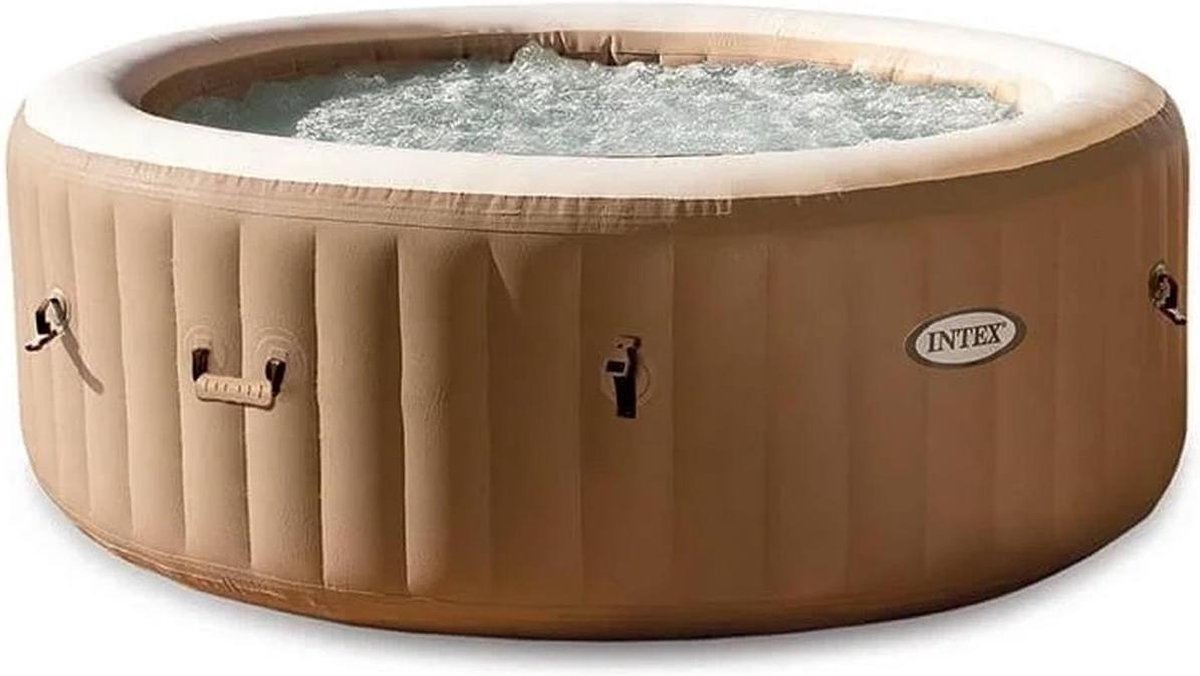   Opblaasbare Jacuzzi Purespa 4-persoons 196 Cm Pvc Beige