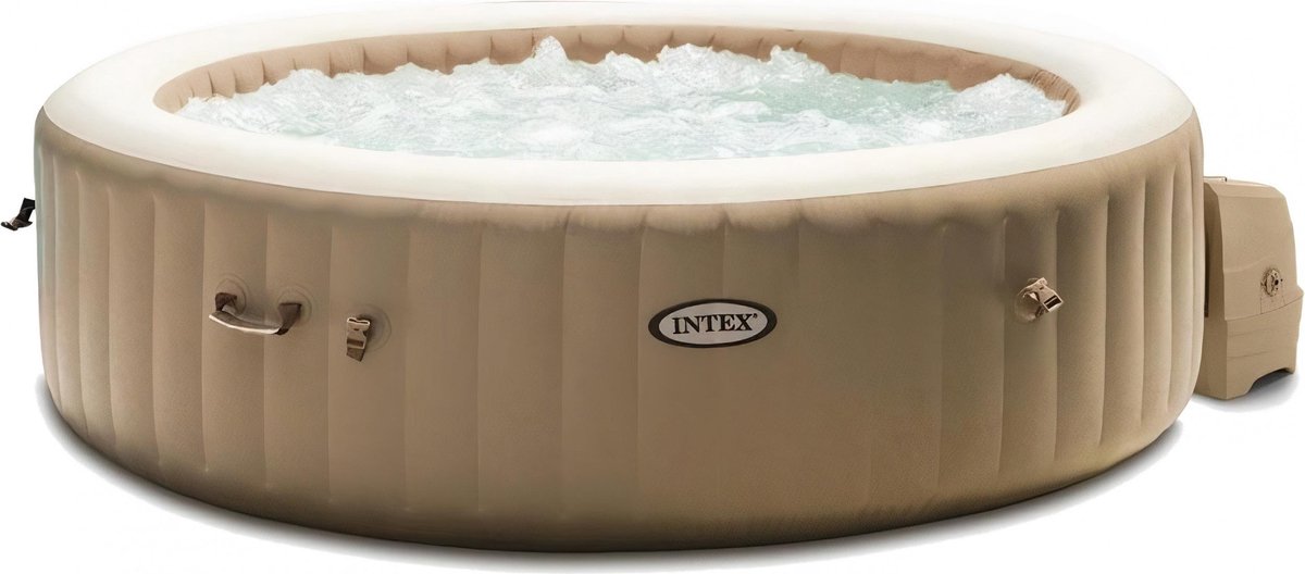   Opblaasbare Jacuzzi Purespa 6-persoons 216 Cm Pvc Beige